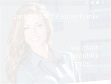 Tablet Screenshot of dentistryentirefamily.com